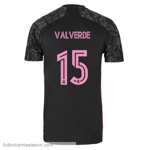 Camiseta Real Madrid 3ª NO.15 Valverde 2020/21 Negro